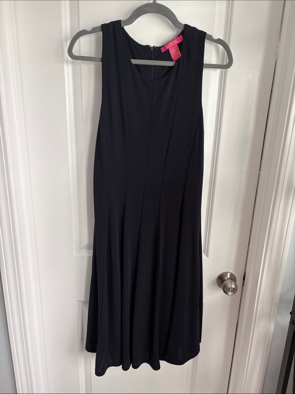 Sleeveless Navy A Line  Dress - Brand Unspecified